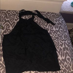 black halter top